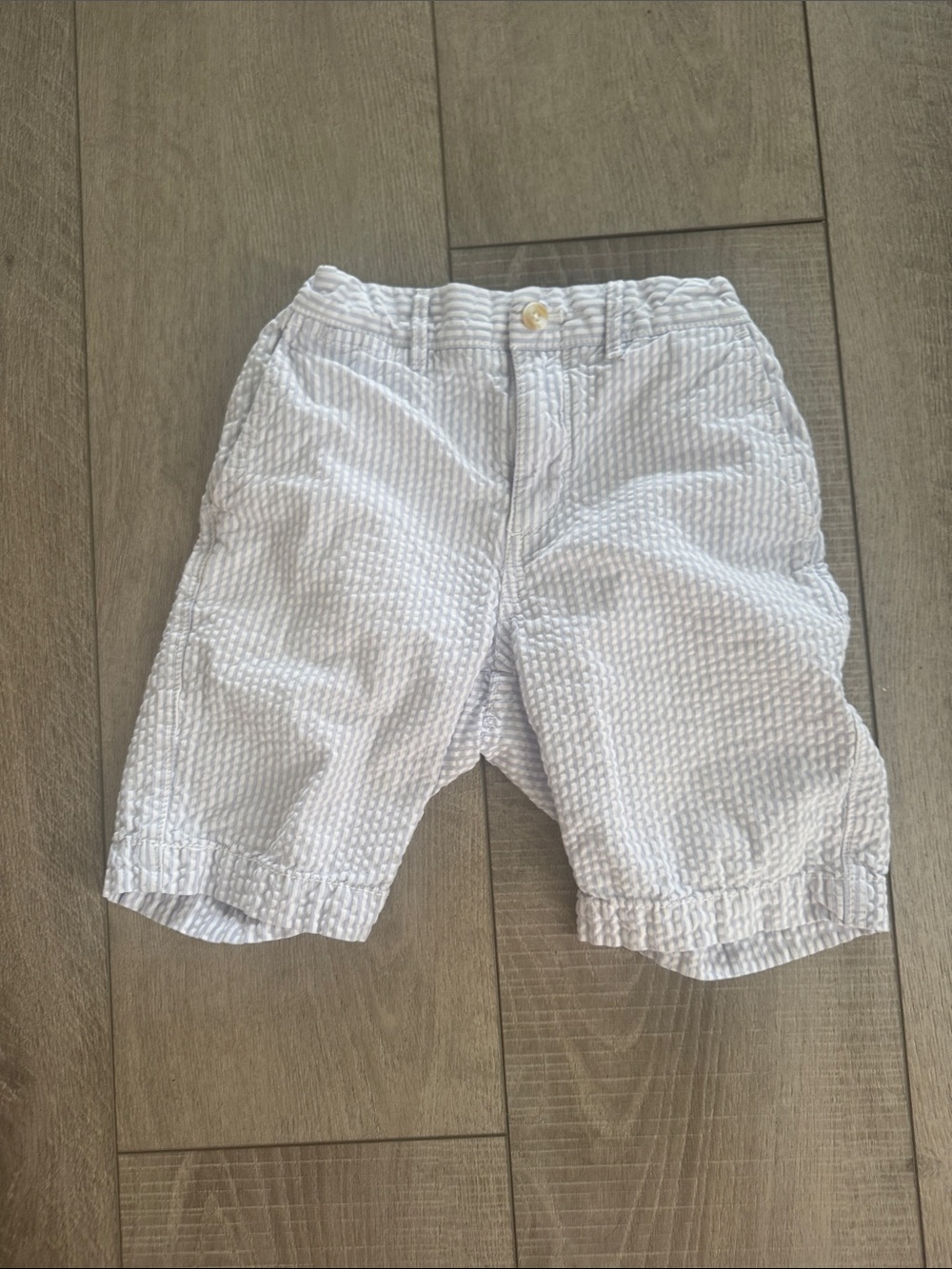 Johnnie  O Light Blue Seersucker Kids Shorts